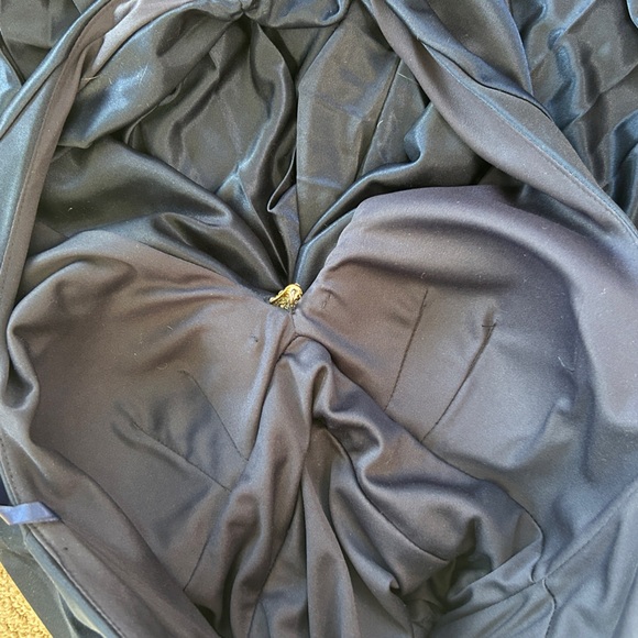 Y2K CACHE Babydoll Halter Bubble Hem Satin Open Back Dress Glam Formal Party | 6 - Picture 14 of 15